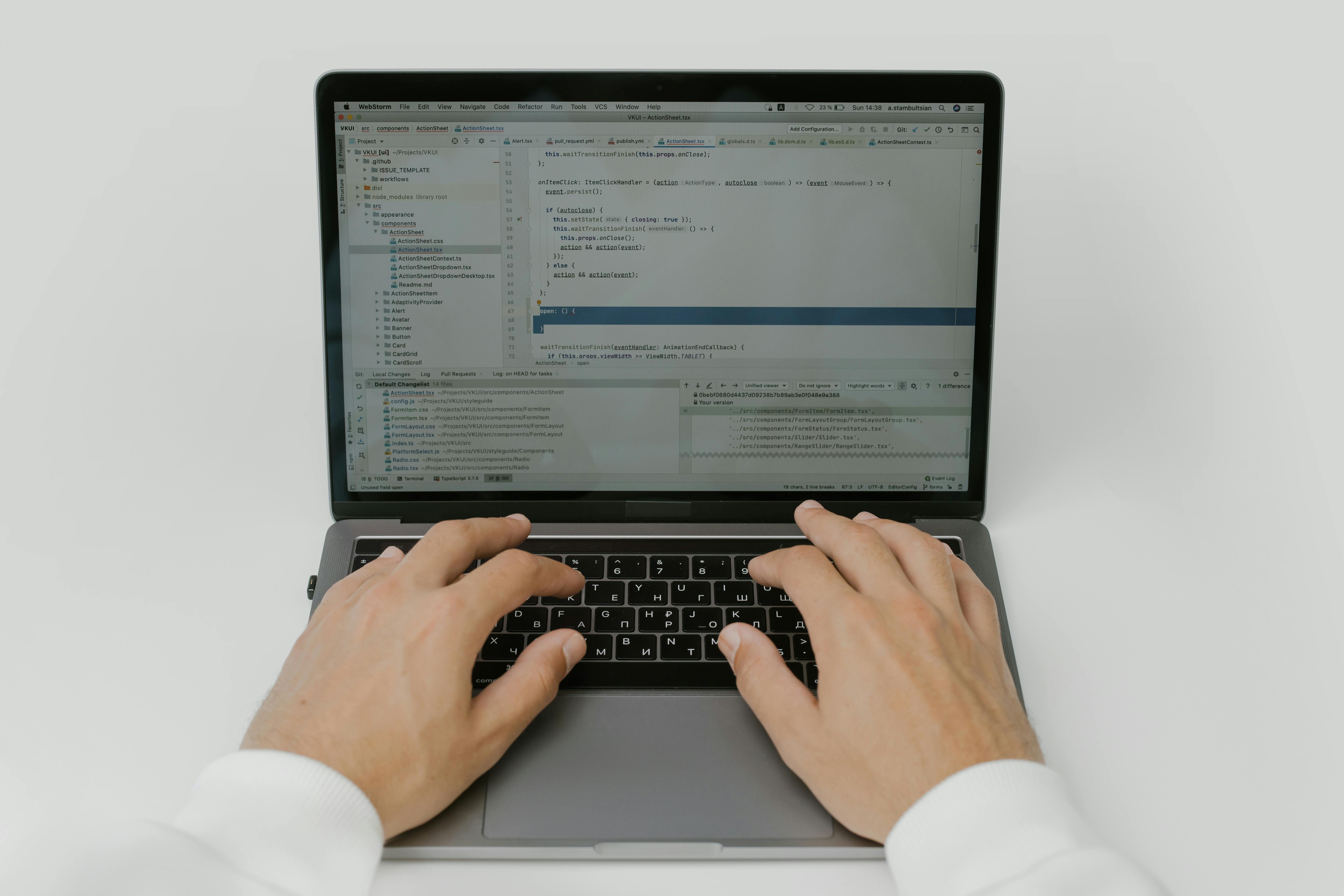CRM software laptop