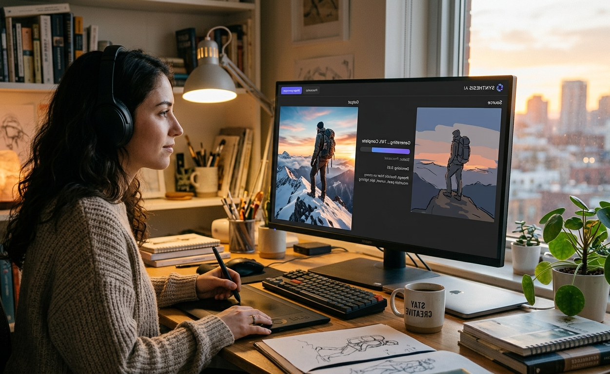 Image to image AI concept
